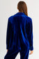 BLUE VELVET LONG BLAZER