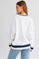 NY KNIT WHITE AND DARK BLUE SWEATER